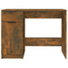 Desk Smoked Oak 100x50x75 cm Engineered Wood.