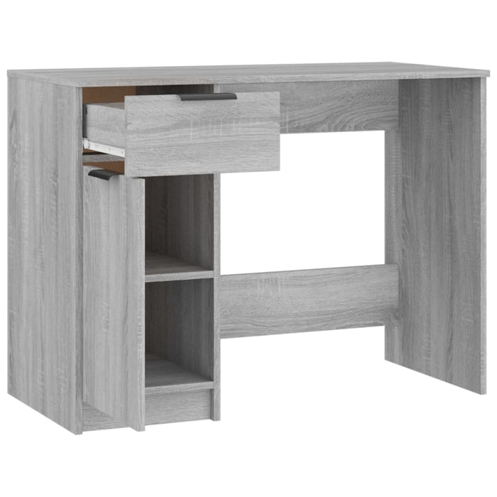 Desk Grey Sonoma Engineered Wood 100 cm