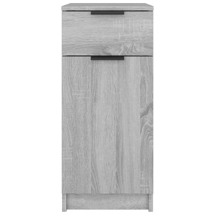 Desk Cabinet Grey Sonoma 33.5x50x75 cm Engineered Wood.