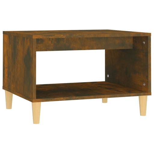 Coffee Table Smoked Oak 60x40x50 cm Engineered Wood.