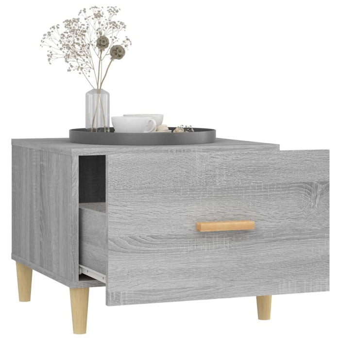 Coffee Table Grey Sonoma 50x50x40 cm Engineered Wood.