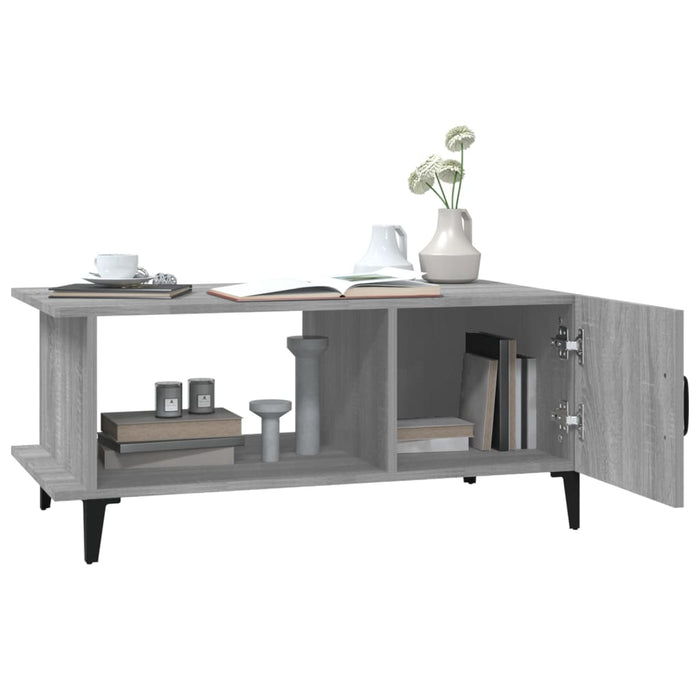 Coffee Table Grey Sonoma 90x50x40 cm Engineered Wood.
