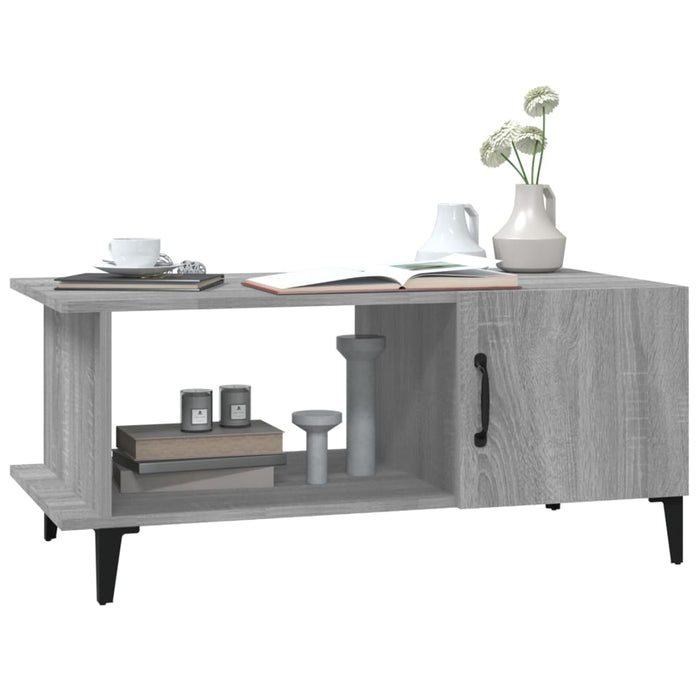 Coffee Table Grey Sonoma 90x50x40 cm Engineered Wood.