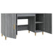 Desk Grey Sonoma 140x50x75 cm Engineered Wood.