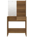 Dressing Table with LED Brown Oak 74.5x40x141 cm.