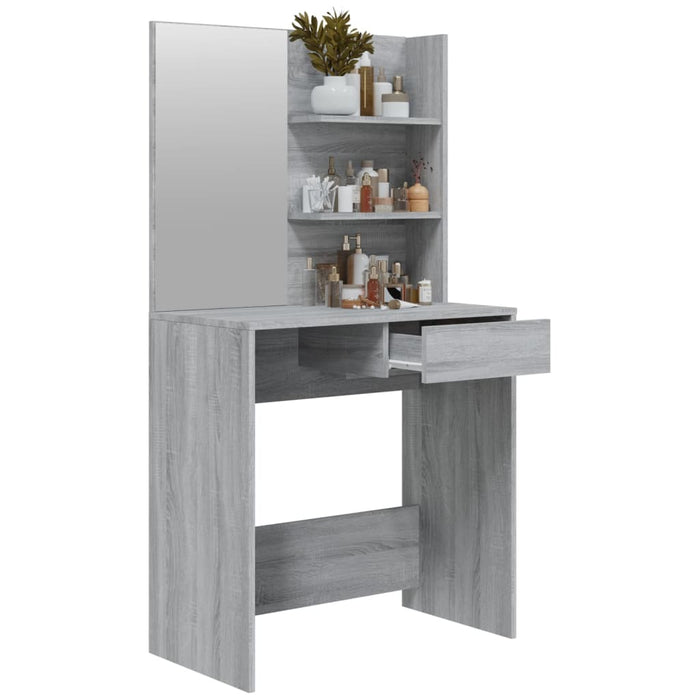 Dressing Table with Mirror Grey Sonoma