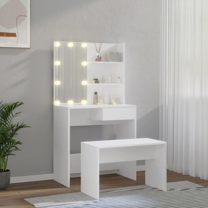 Dressing Table Set with LED White