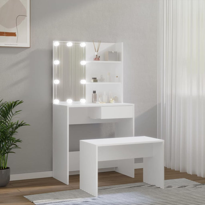 Dressing Table Set with LED White