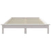 Bed Frame White 120x200 cm Solid Wood Pine.