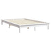 Bed Frame White 140x200 cm Solid Wood Pine.