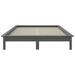 Bed Frame Grey 150x200 cm Solid Wood Pine 5FT King Size.