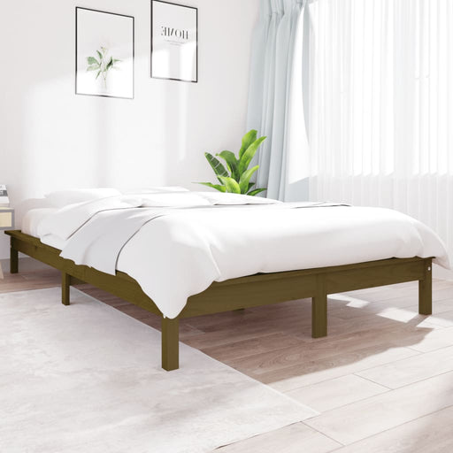 Bed Frame Honey Brown 180x200 cm Solid Wood Pine 6FT Super King.