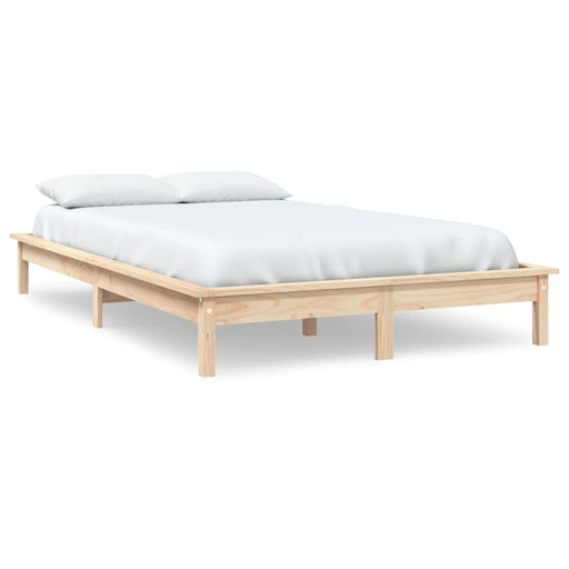 Bed Frame 200x200 cm Solid Wood Pine.