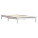 Bed Frame White 90x190 cm Solid Wood Pine 3FT Single.