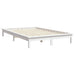 Bed Frame White 135x190 cm Solid Wood Pine 4FT6 Double.