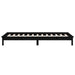 LED Bed Frame Black 75x190 cm 2FT6 Small Single Solid Wood.