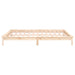 LED Bed Frame 120x190 cm 4FT Small Double Solid Wood.