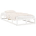 Bed Frame White 100x200 cm Solid Wood.