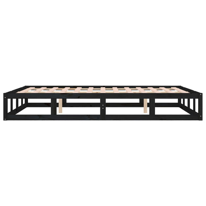 Bed Frame Black 4FT Small Double Solid Wood