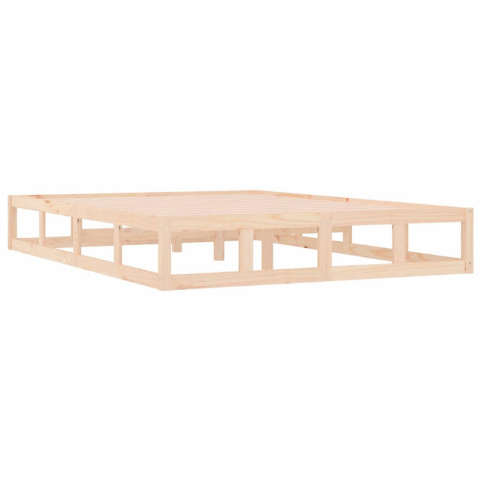 Bed Frame 135x190 cm 4FT6 Double Solid Wood.