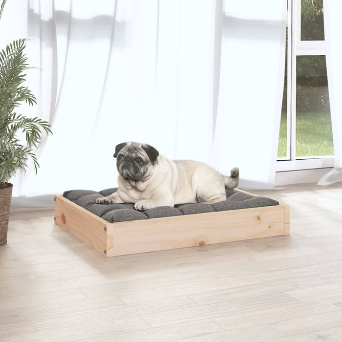 Dog Bed 61.5x49x9 cm Solid Wood Pine.
