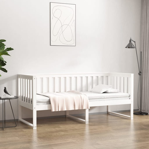 Day Bed White 75x190 cm Solid Wood Pine.