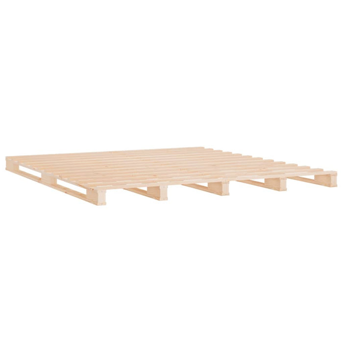 Bed Frame 150x200 cm Solid Wood Pine 5FT King Size.