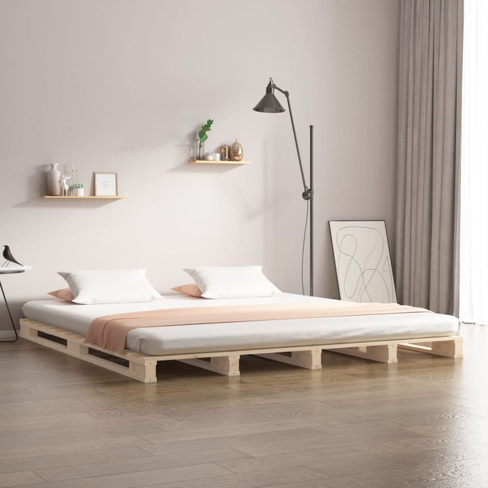 Bed Frame 120x190 cm Solid Wood Pine 4FT Small Double.