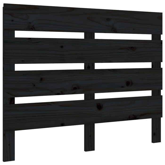 Bed Frame Black 100x200 cm Solid Wood Pine.