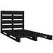 Bed Frame Black 75x190 cm Solid Wood Pine 2FT6 Small Single.