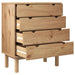 Drawer Cabinet 76.5x39.5x90 cm Solid Wood Pine.