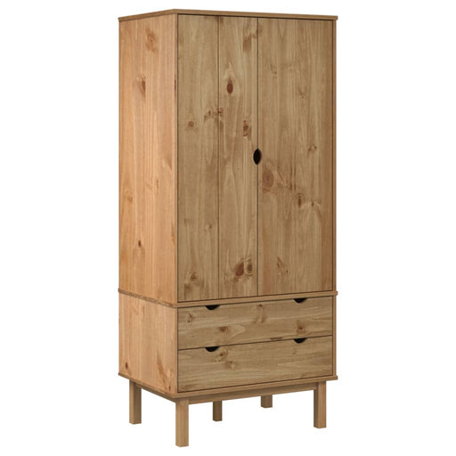 Wardrobe 76.5x53x172 cm Solid Wood Pine.