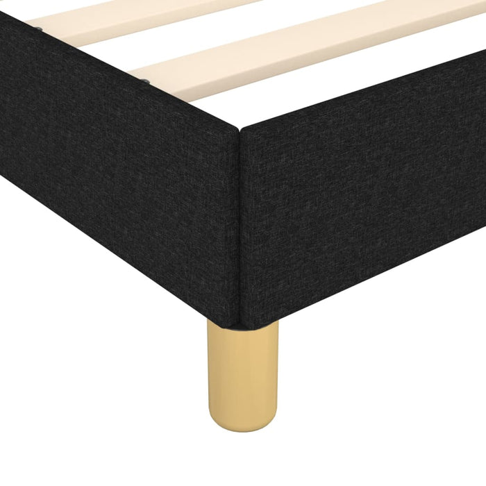 Bed Frame Black 135x190 cm 4FT6 Double Fabric.