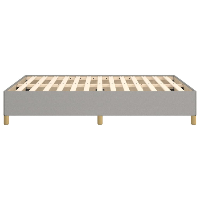 Bed Frame Light Grey 135x190 cm 4FT6 Double Fabric.