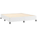 Bed Frame White 180x200 cm 6FT Super King Faux Leather.