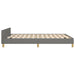 Bed Frame with Headboard Dark Grey 135x190cm 4FT6 Double Fabric.