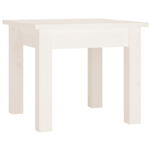 Coffee Table White 35x35x30 cm Solid Wood Pine.