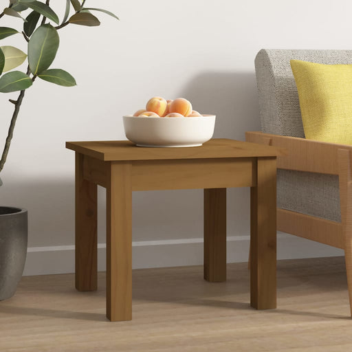 Coffee Table Honey Brown 35x35x30 cm Solid Wood Pine.