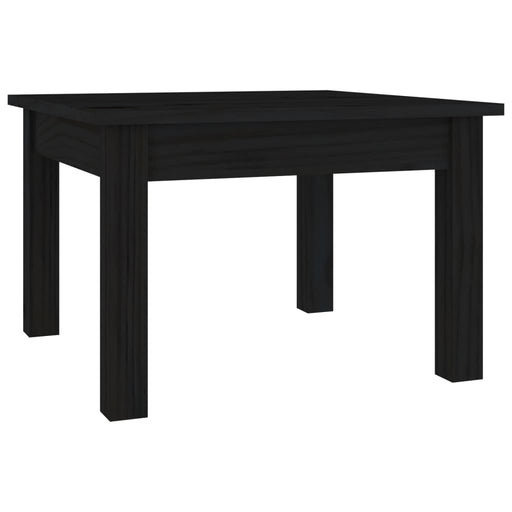 Coffee Table Black 45x45x30 cm Solid Wood Pine.
