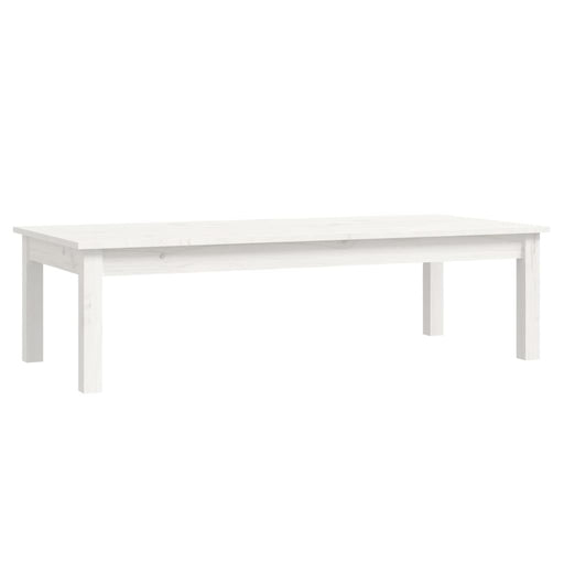 Coffee Table White 110x50x30 cm Solid Wood Pine.