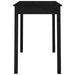 Dining Table Black 110x55x75 cm Solid Wood Pine.