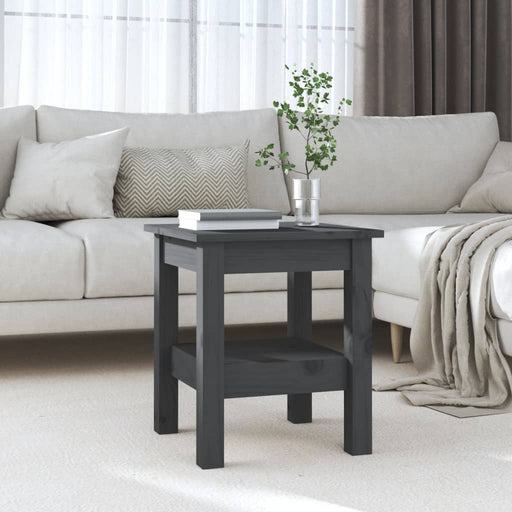 Coffee Table Grey 35x35x40 cm Solid Wood Pine.