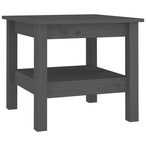 Coffee Table Grey 45x45x40 cm Solid Wood Pine.