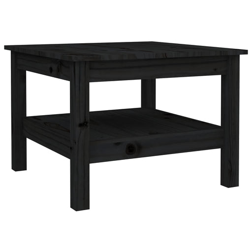 Coffee Table Black 55x55x40 cm Solid Wood Pine.
