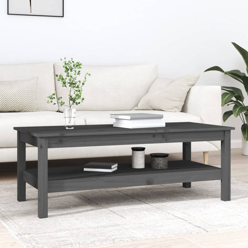 Coffee Table Grey 110x50x40 cm Solid Wood Pine.