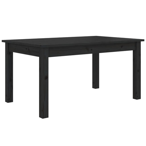 Coffee Table Black 80x50x40 cm Solid Wood Pine.