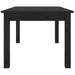 Coffee Table Black 80x50x40 cm Solid Wood Pine.