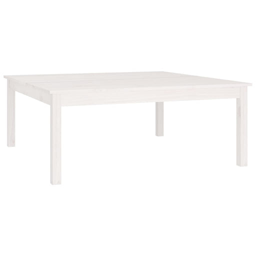 Coffee Table White 100x100x40 cm Solid Wood Pine.