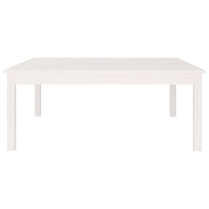 Coffee Table White 100x100x40 cm Solid Wood Pine.