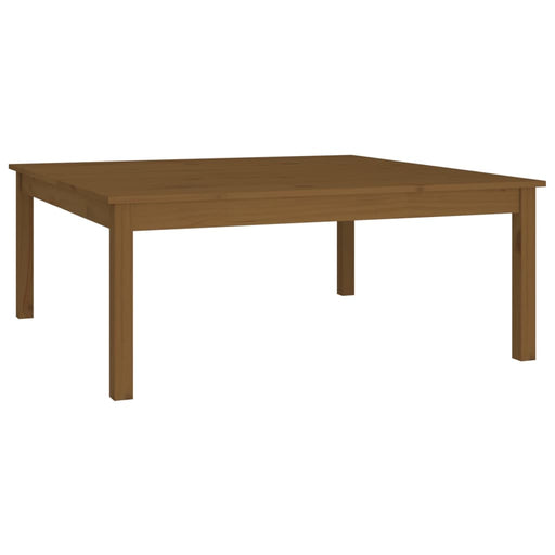 Coffee Table Honey Brown 100x100x40 cm Solid Wood Pine.